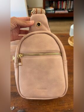 Telena Blush Pink Mini Crossbody Sling Bag